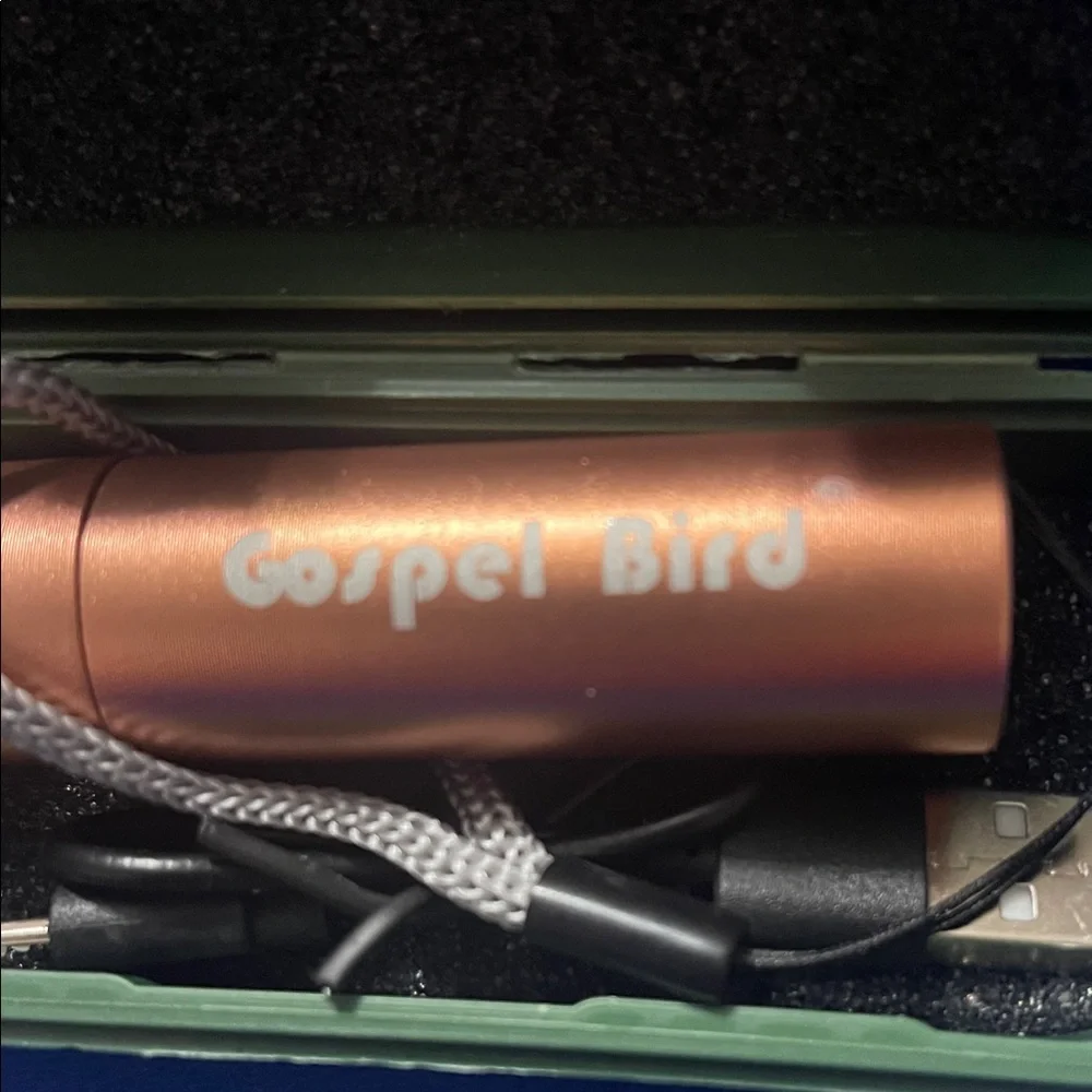 USB Charge Green Flashlight